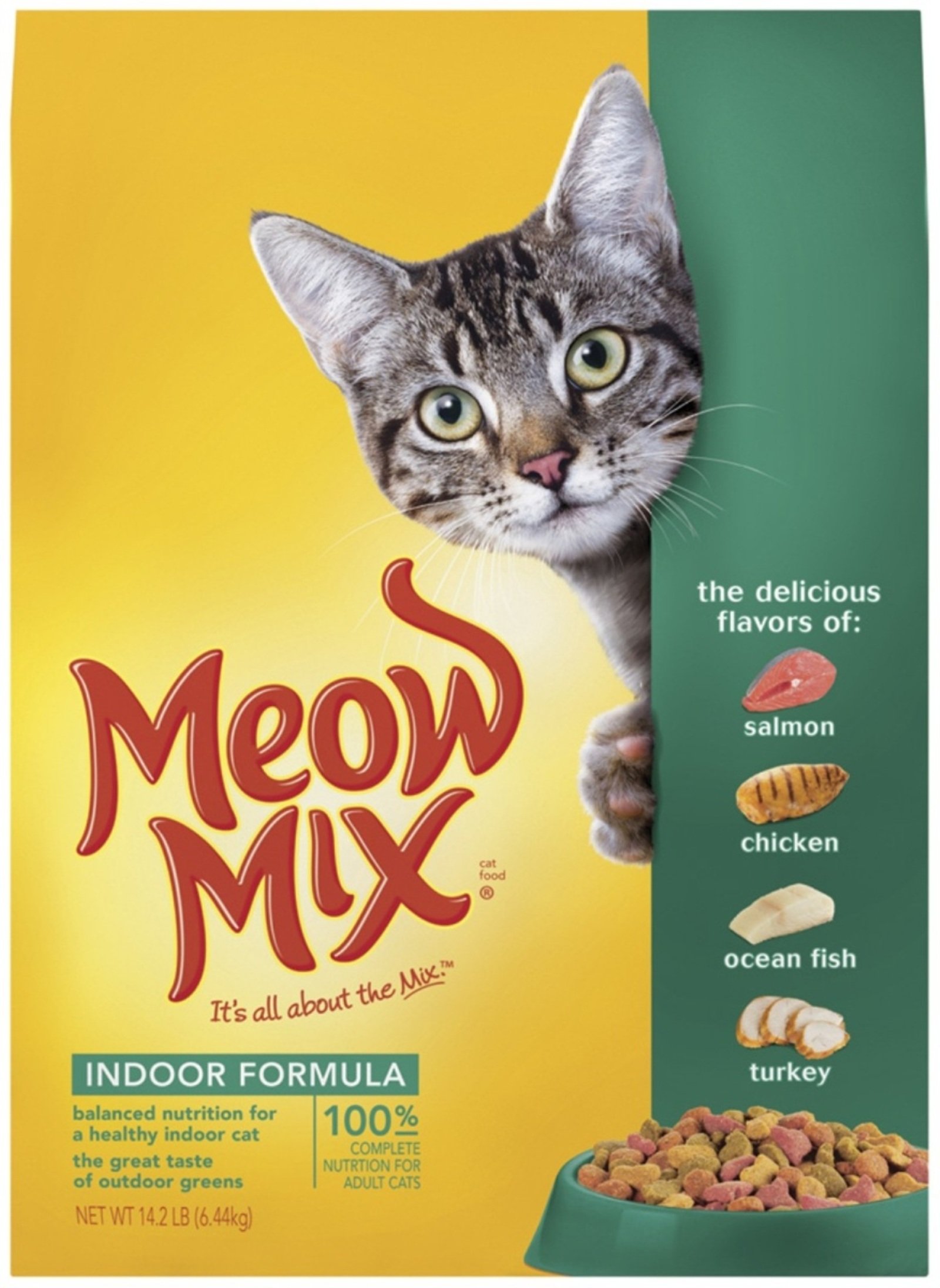 Meow Mix Cat Food, Indoor Formula, 16 lb (7.2 kg)