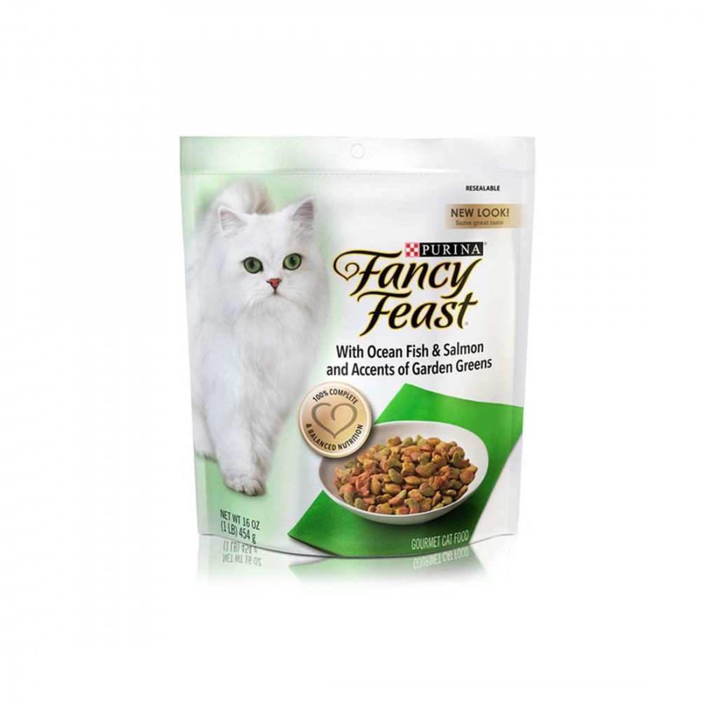 Fancy Feast Cat Dry Food Ocean Fish, Salmon &  Accents of ...