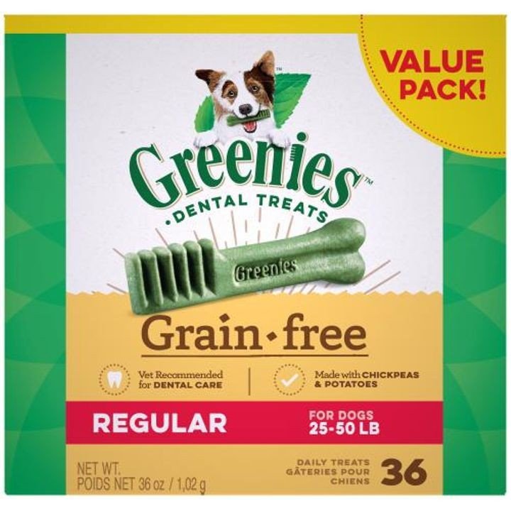 Grain Free Dental Regular Dog Treats, 36 Oz