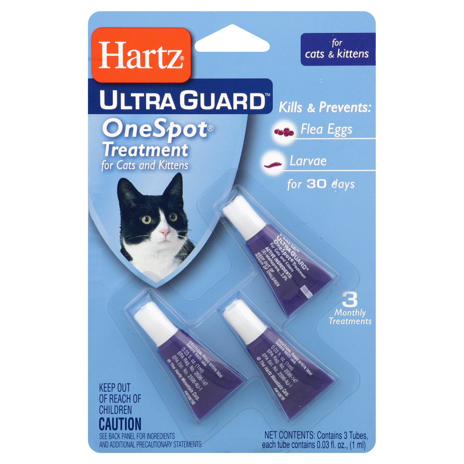 Hartz Ultra Guard One Spot Treatment, for Cats and Kittens ...