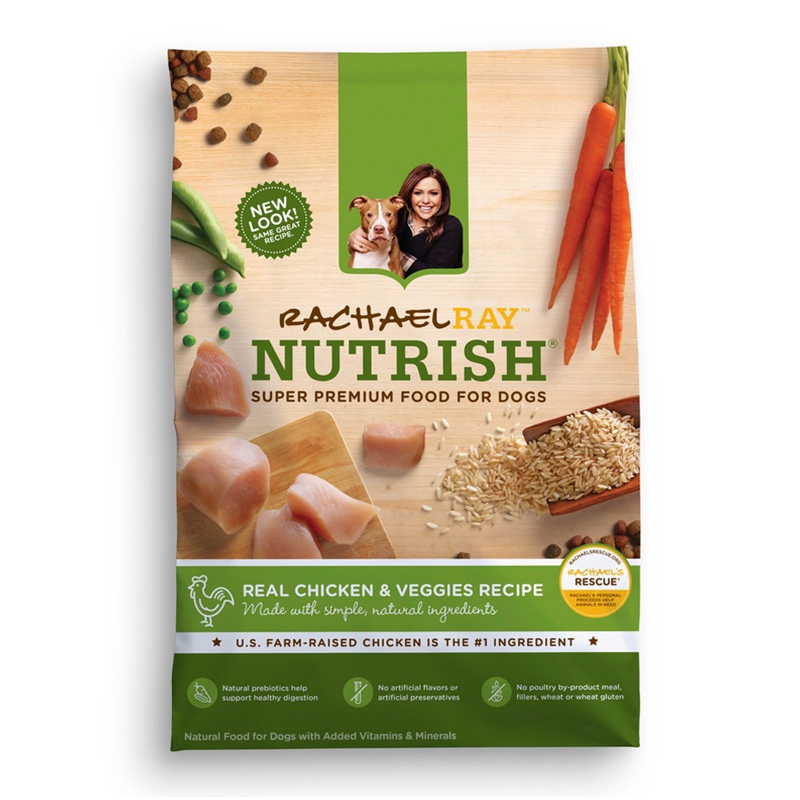 Rachael Ray Nutrish Natural Dry Dog Food, Real Chicken ...