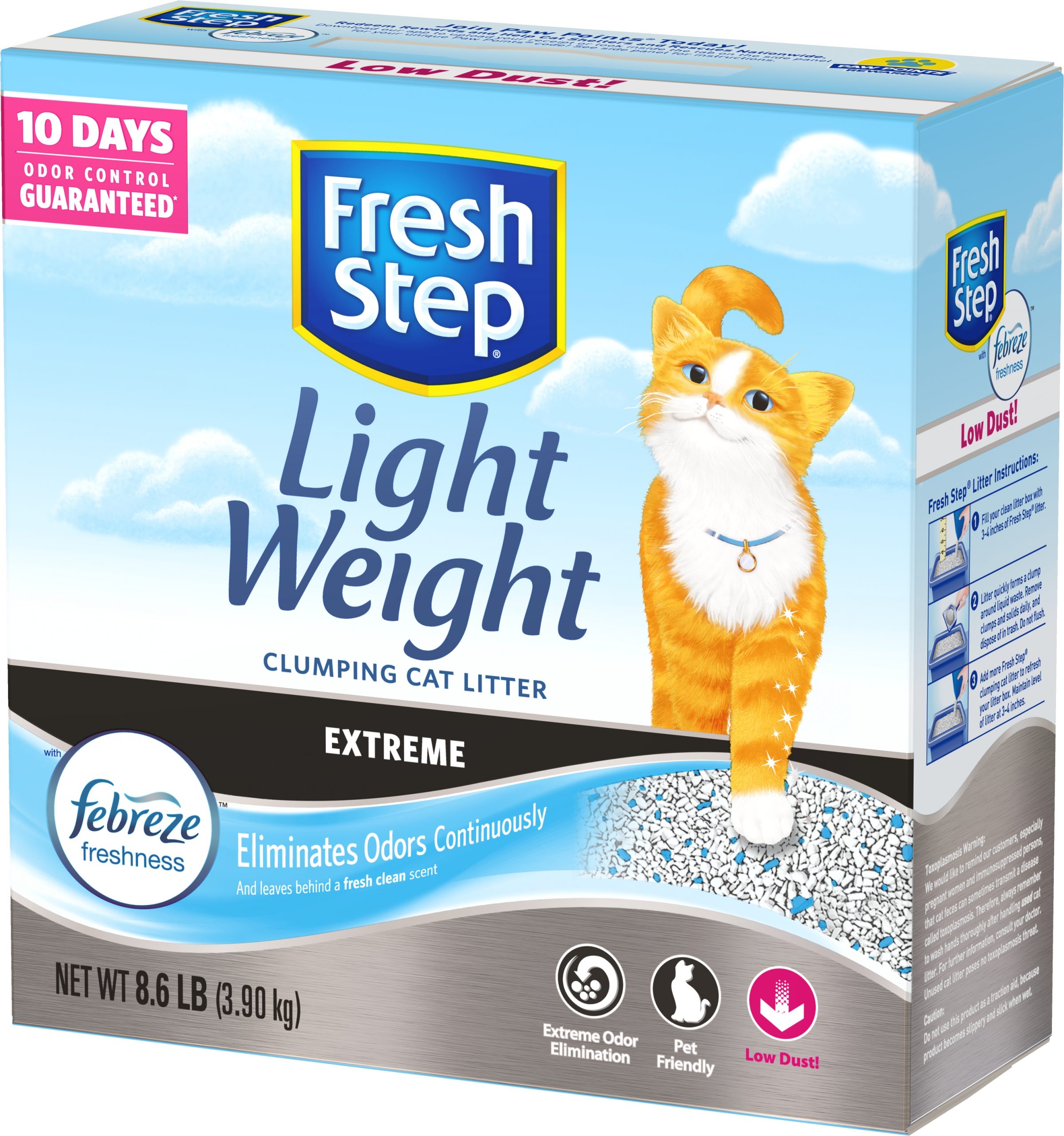Fresh Step Lightweight Extreme Scented Litter with the ...