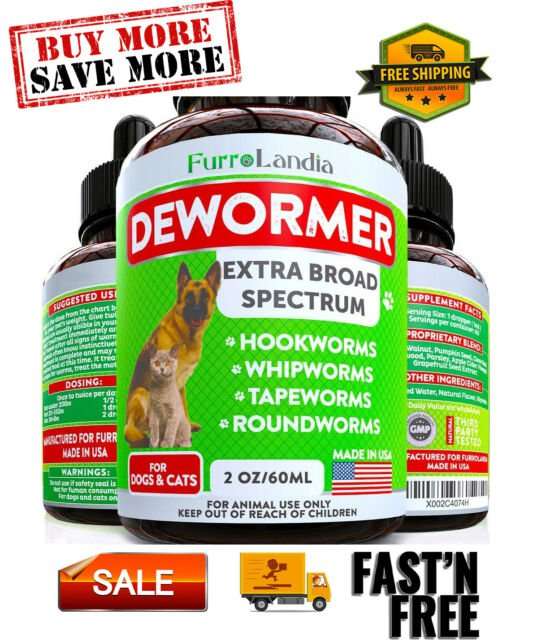 8 in 1 Dewormer for Dogs &  Cats, Natural Extra Broad ...