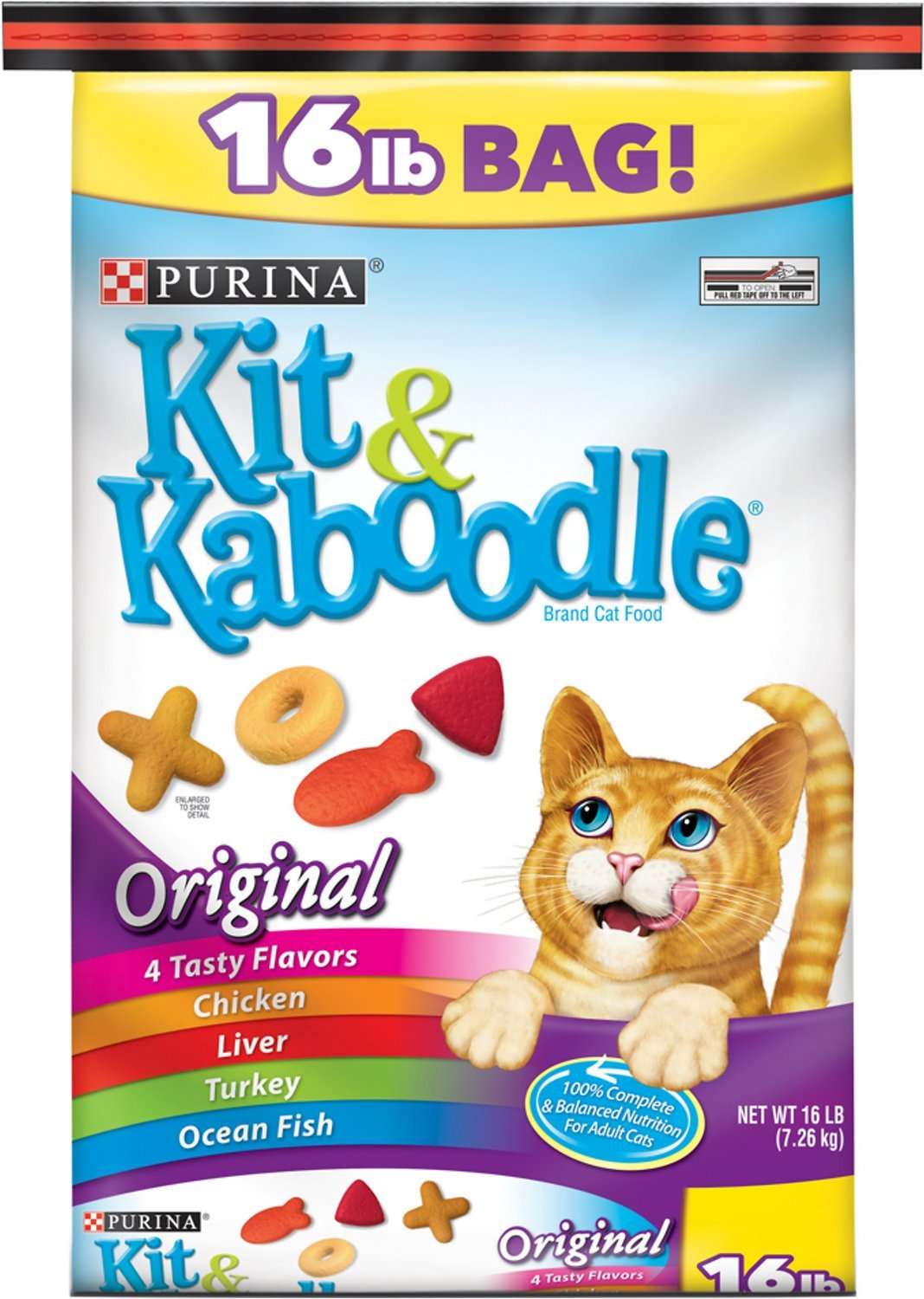 Kit &  Kaboodle Original Dry Cat Food, 16