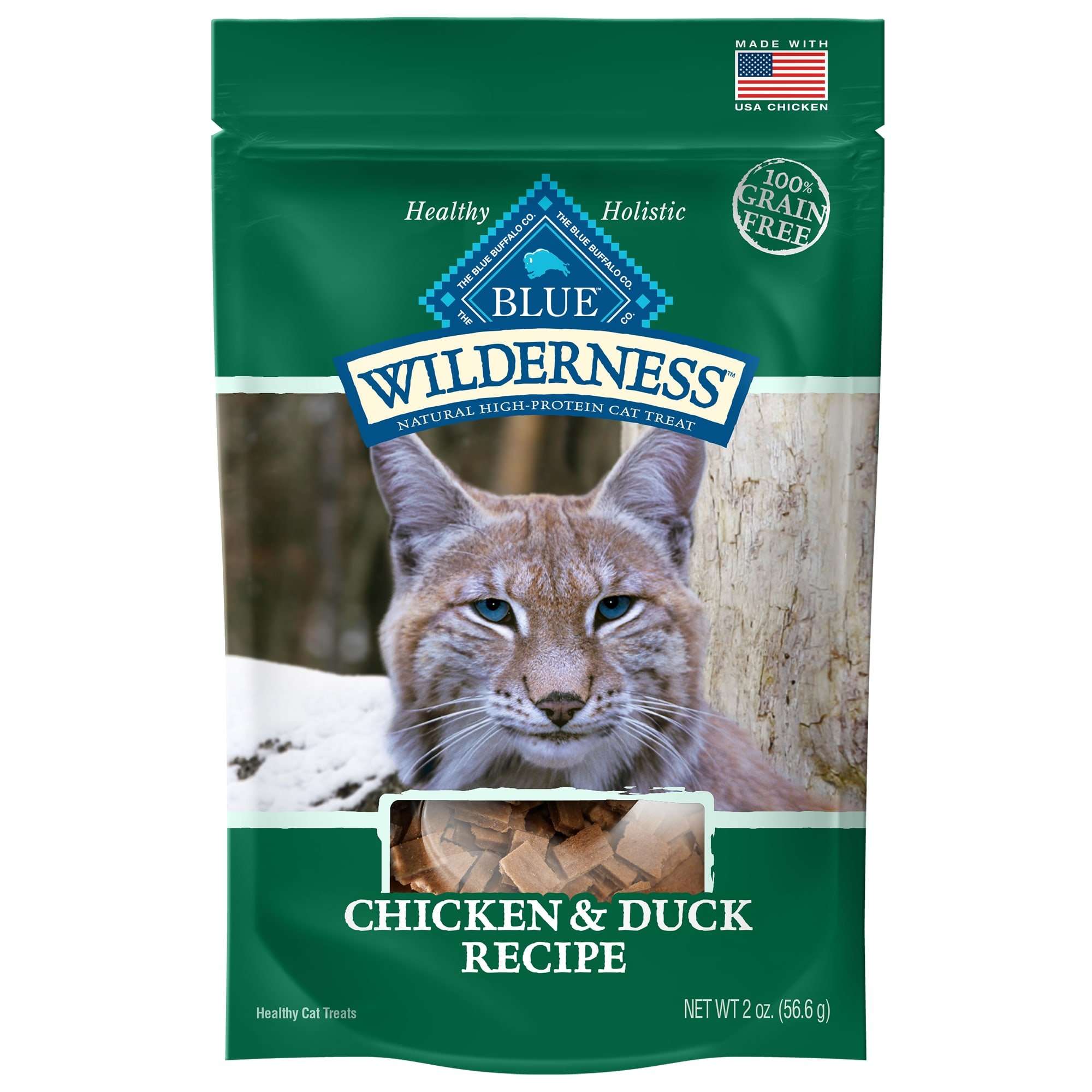 Blue Buffalo Blue Wilderness Chicken &  Duck Cat Treats, 2 ...