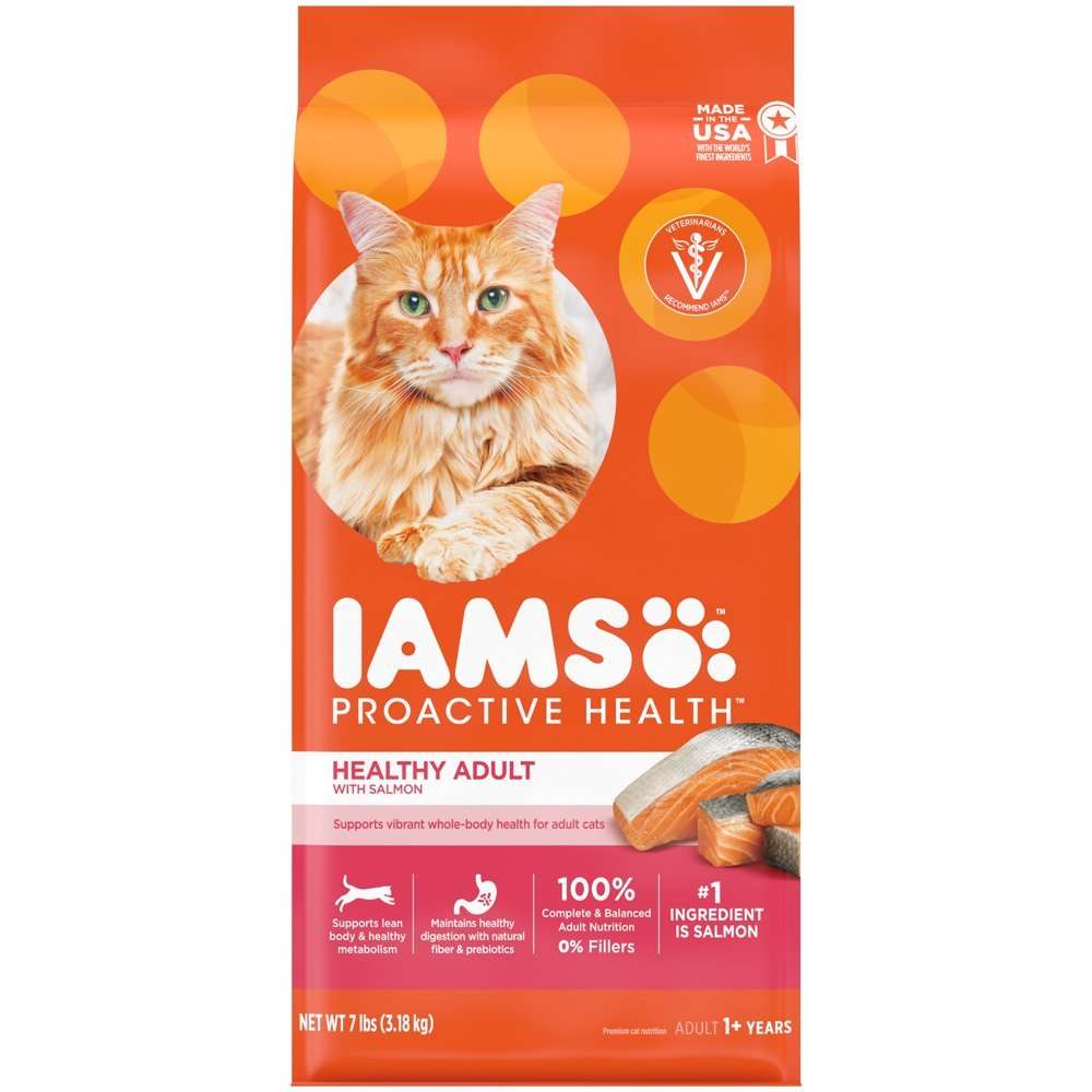 IAMS PROACTIVE HEALTH Healthy Adult Dry Cat Food with ...
