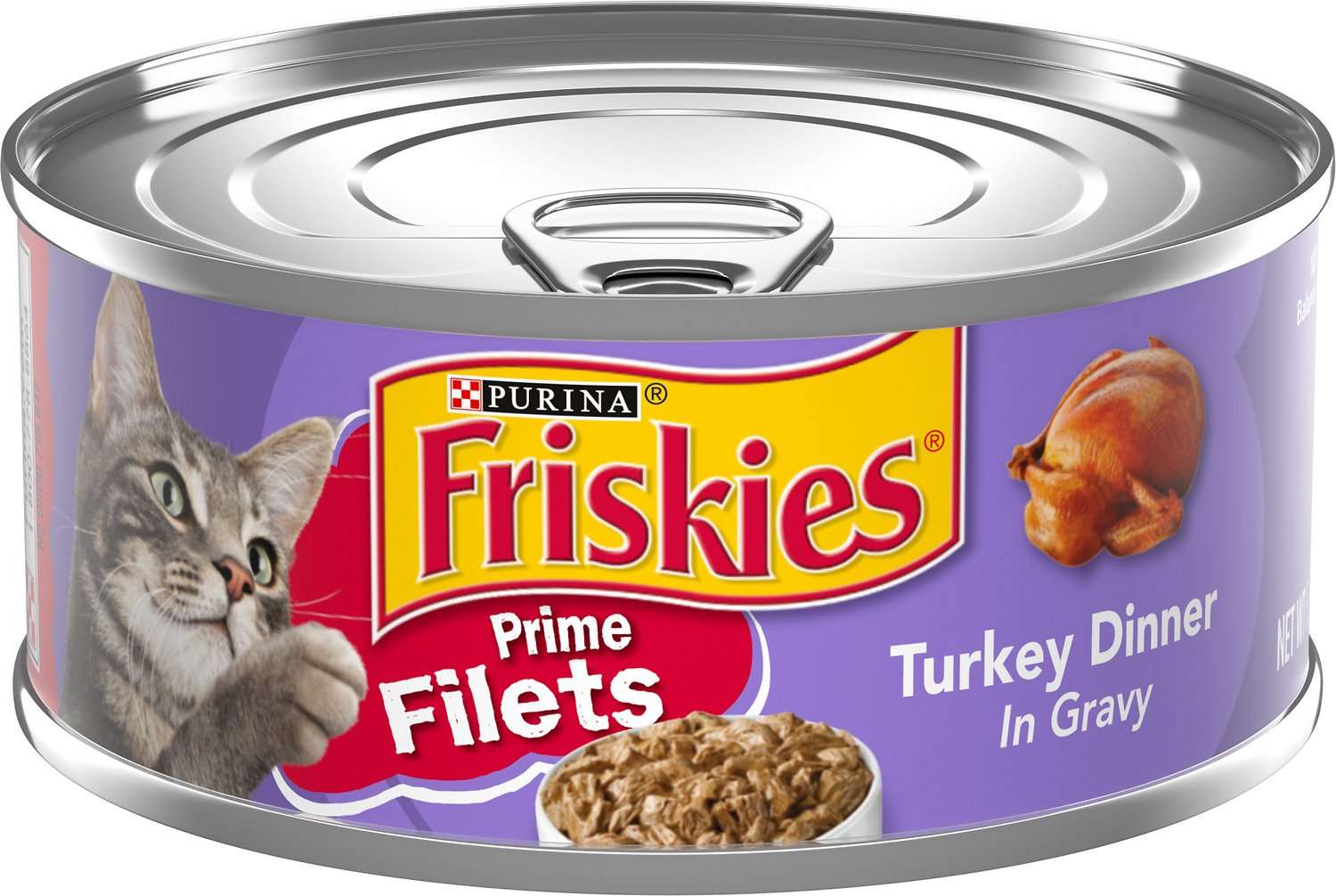 Friskies Prime Filets Turkey Dinner in Gravy Canned Cat ...