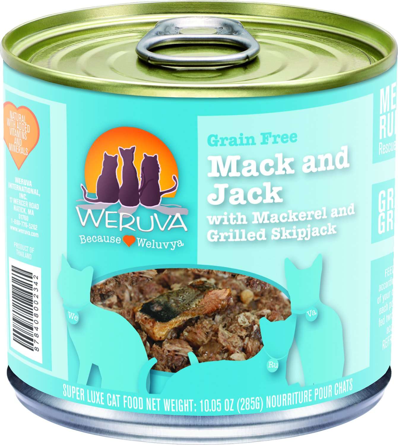 Weruva Mack and Jack with Mackerel &  Grilled Skipjack Grain
