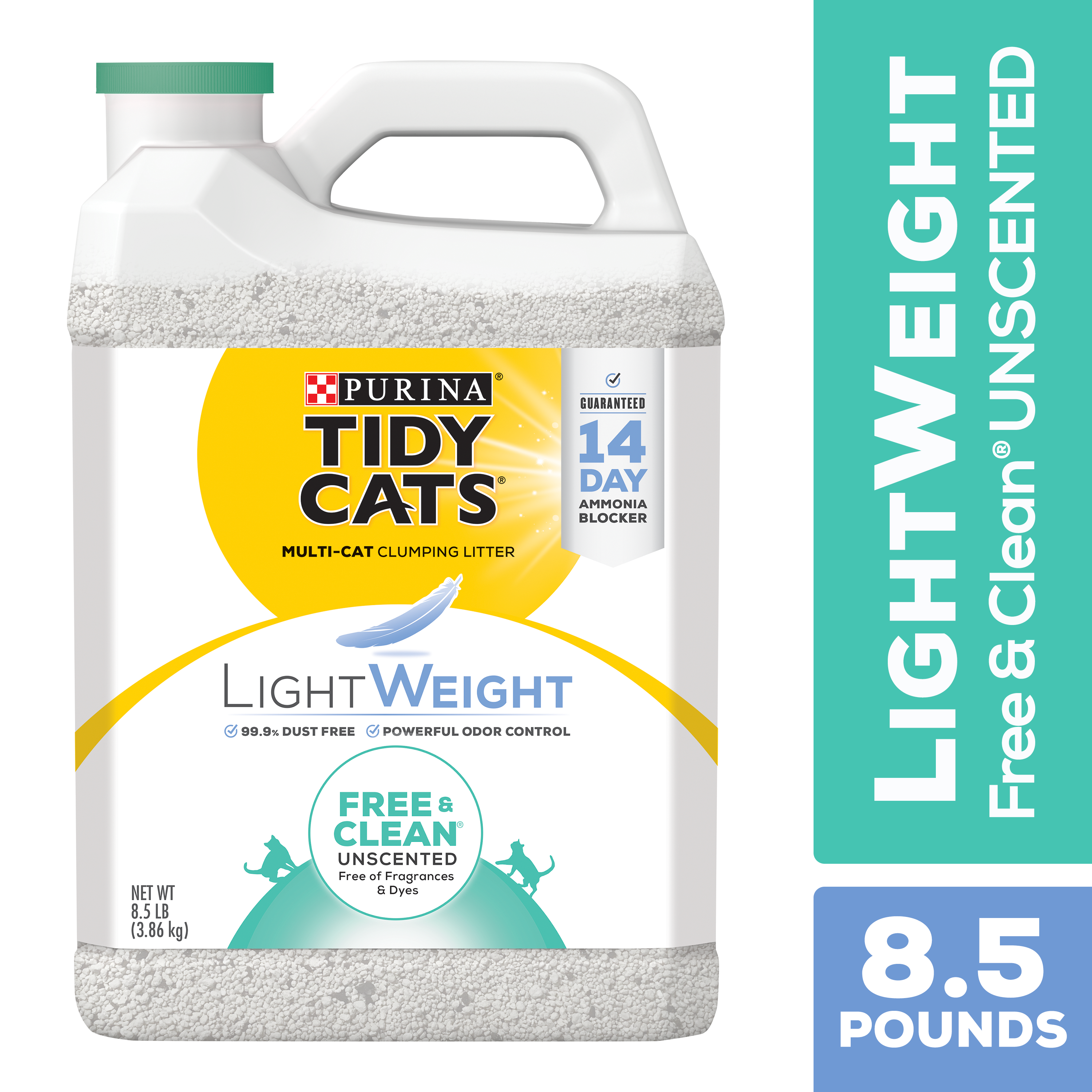 Purina Tidy Cats Low Dust, Clumping Cat Litter, LightWeight Free ...