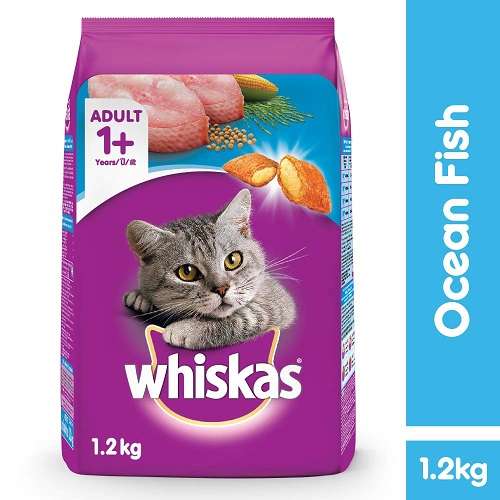 Whiskas Adult (+1 year) Dry Cat Food Ocean Fish Flavour 1.2 kg at Best ...