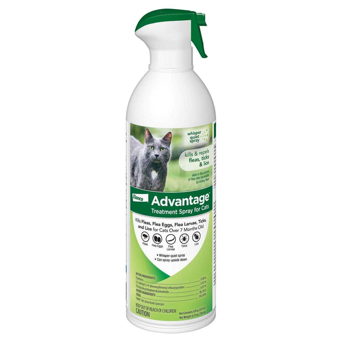 Advantage Flea &  Tick Treatment Spray for Cats, 8 fl. oz.