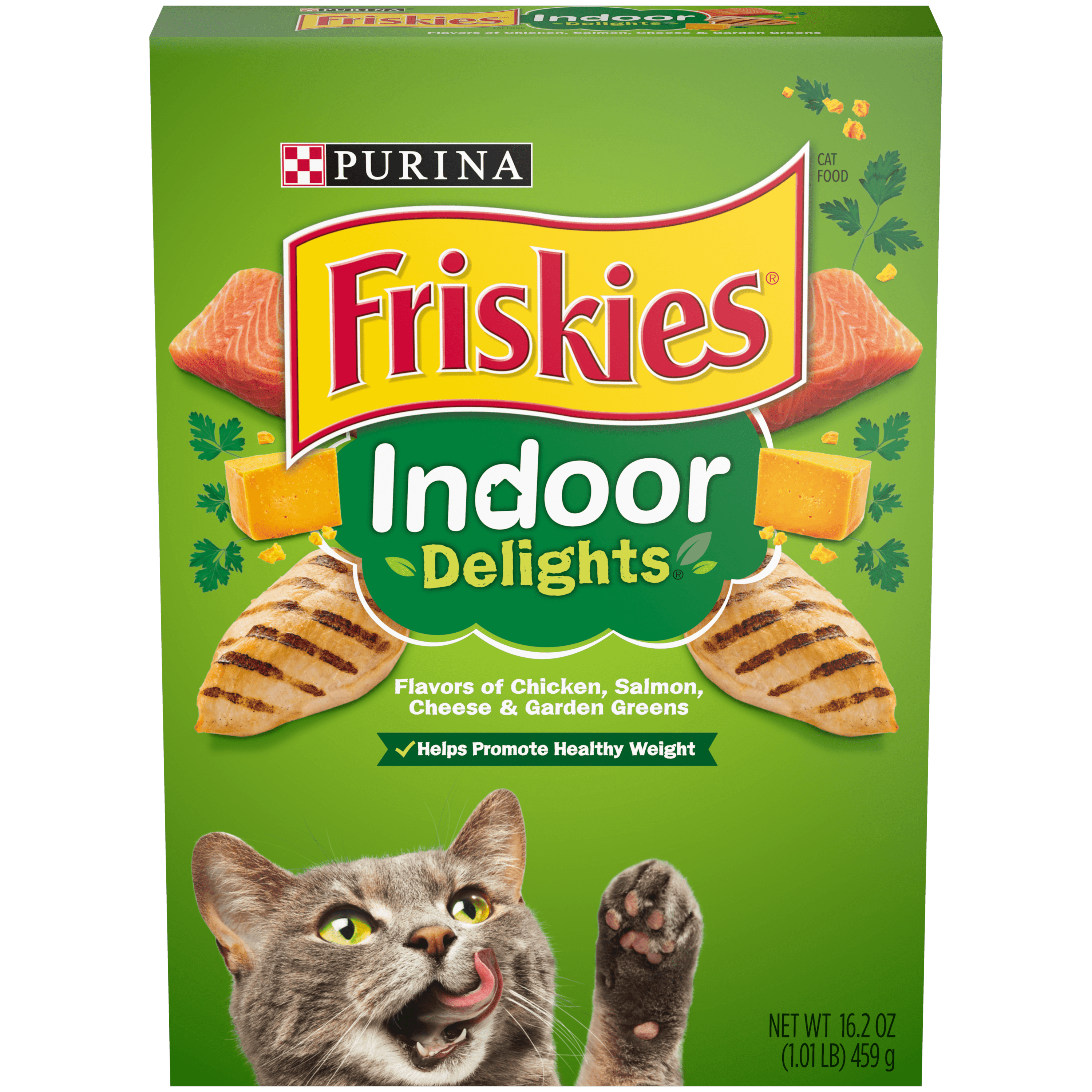 Friskies Indoor Dry Cat Food, Indoor Delights, 16.2 oz. Box