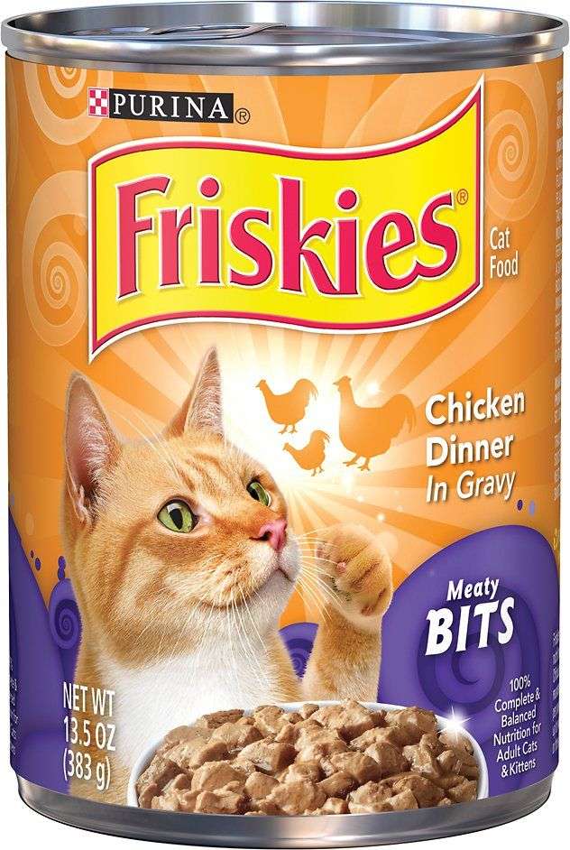 FRISKIES Meaty Bits Chicken Dinner in Gravy Canned Cat Food, 5.5