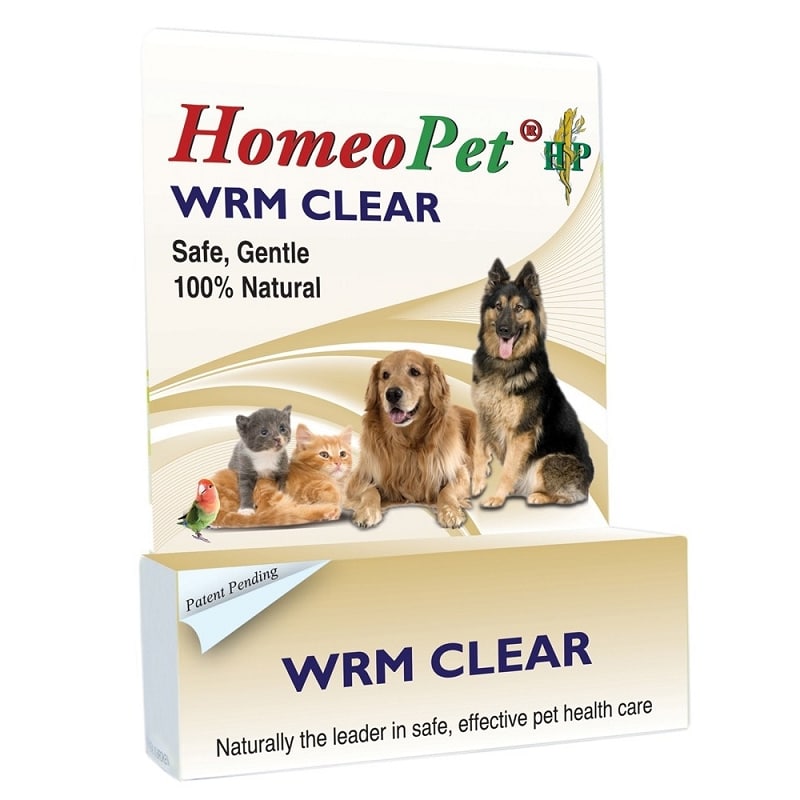 HomeoPet WRM Clear Homeopathic Dewormer for Dogs &  Cats ...
