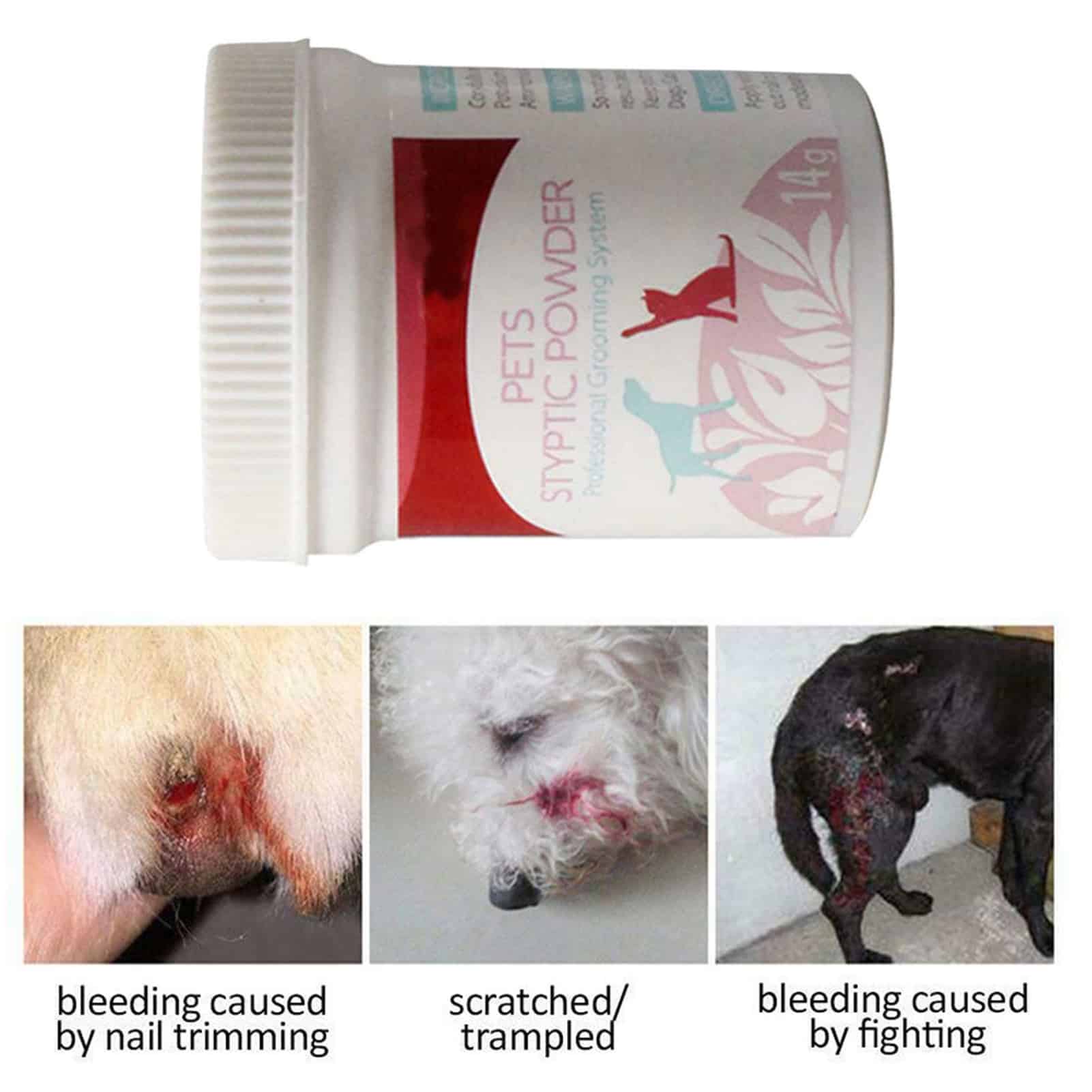 14g Dog Cat Pet Wound Pain Relieve Remedy Recovery Safe Fast Styptic ...