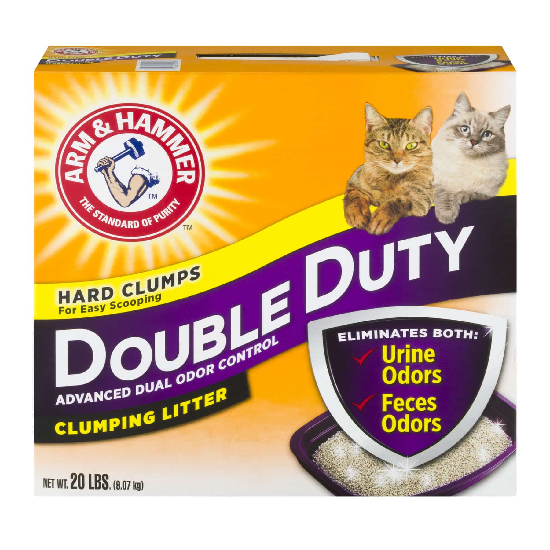 Arm &  Hammer Double Duty Clumping Cat Litter, 20