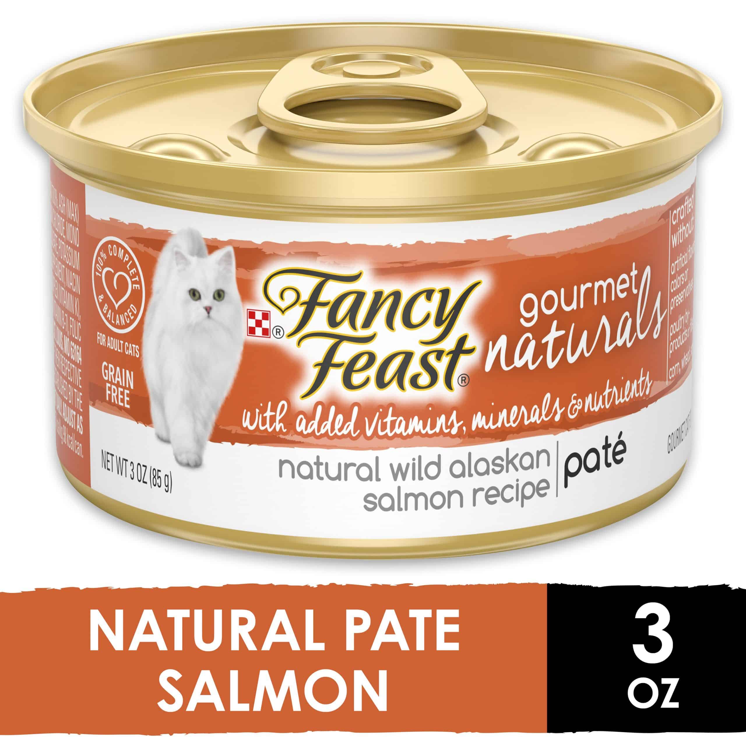 Fancy Feast Grain Free, Natural Pate Wet Cat Food, Gourmet Naturals ...