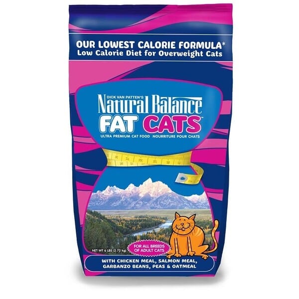 Natural Balance Fat Cats Chicken &  Salmon Formula Low Calorie Dry Cat ...