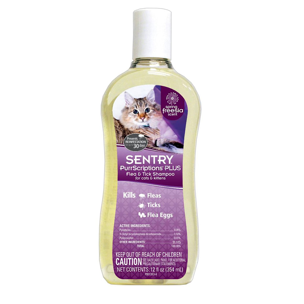 Sentry PurrScriptions Plus Flea &  Tick Shampoo for Cats &  Kittens