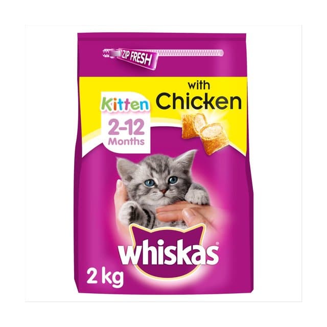 Morrisons: Whiskas Complete Dry Kitten Food Chicken 2kg(Product ...