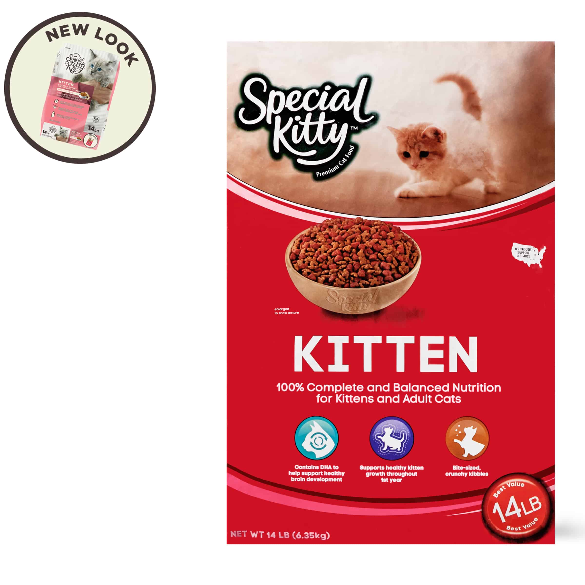 Special Kitty Kitten Formula Dry Cat Food, 14 lb