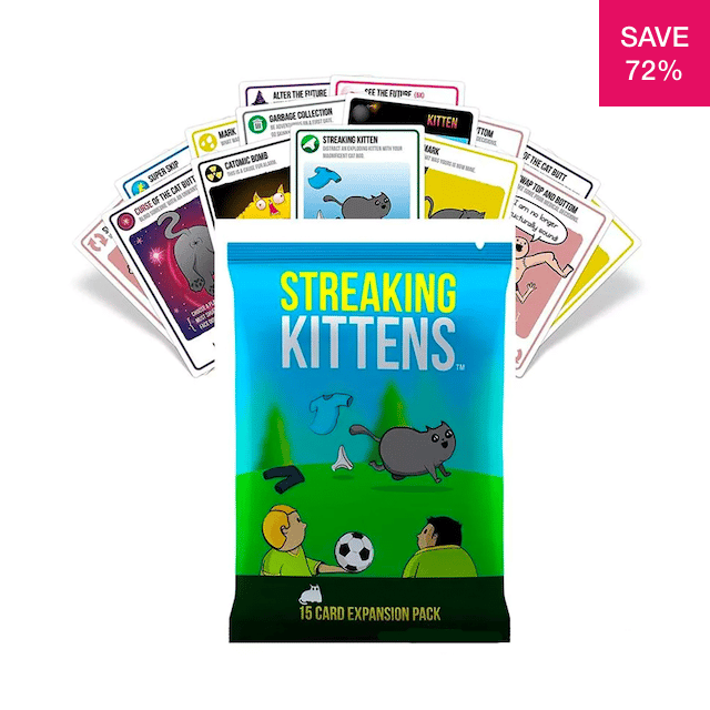 72% off on 15 Card Expansion Pack For Exploding Kittens