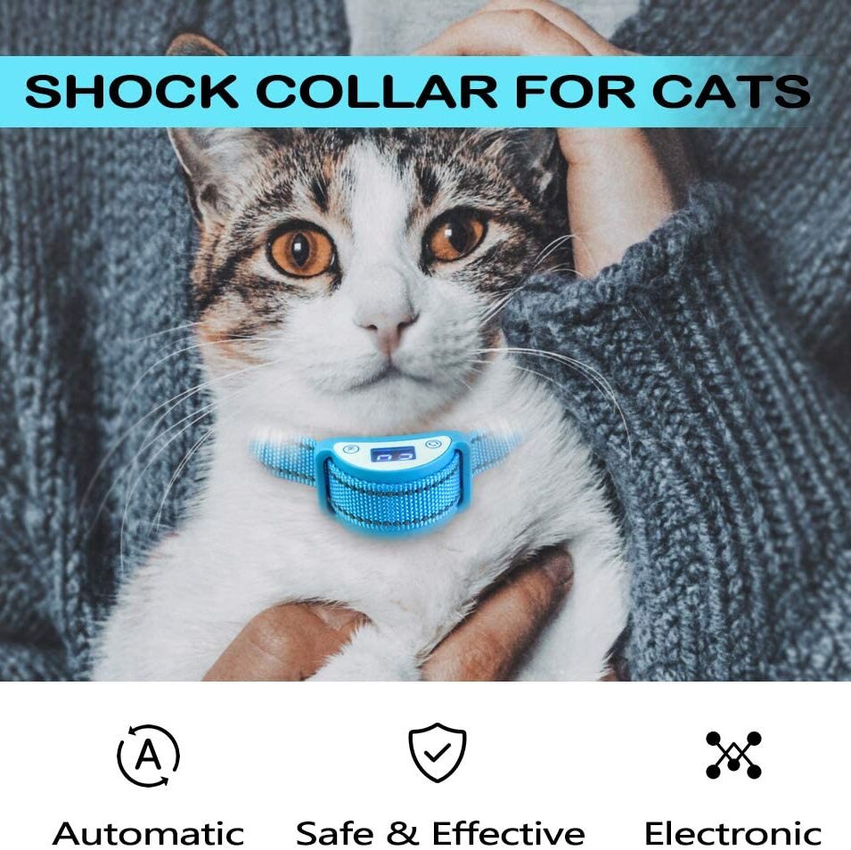 Cat Shock Collar Automatic Meowing Preventer Trainer
