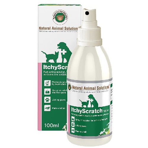Natural Animal Solutions Itchy Scratch Skin Treatment for Cats &  Dogs