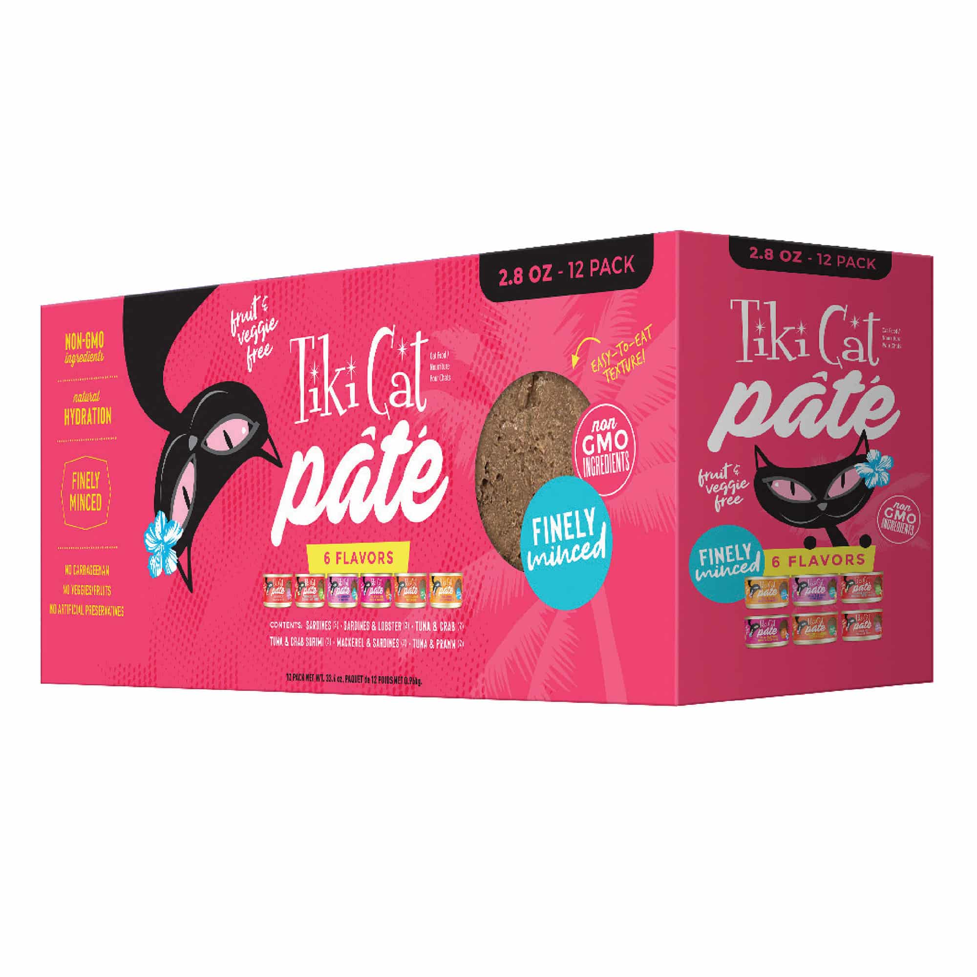 Tiki Cat Grill Pate Variety Pack Wet Food, 2.8 oz., Count of 12